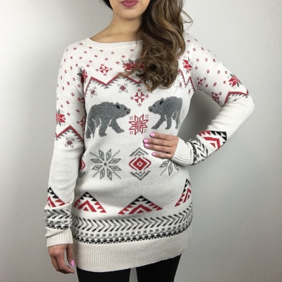 oversized christmas sweater dress